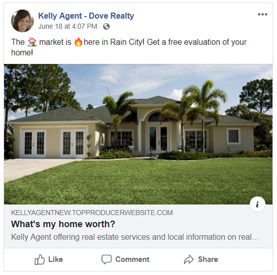 Generate real estate leads with a Market Snapshot Facebook ad