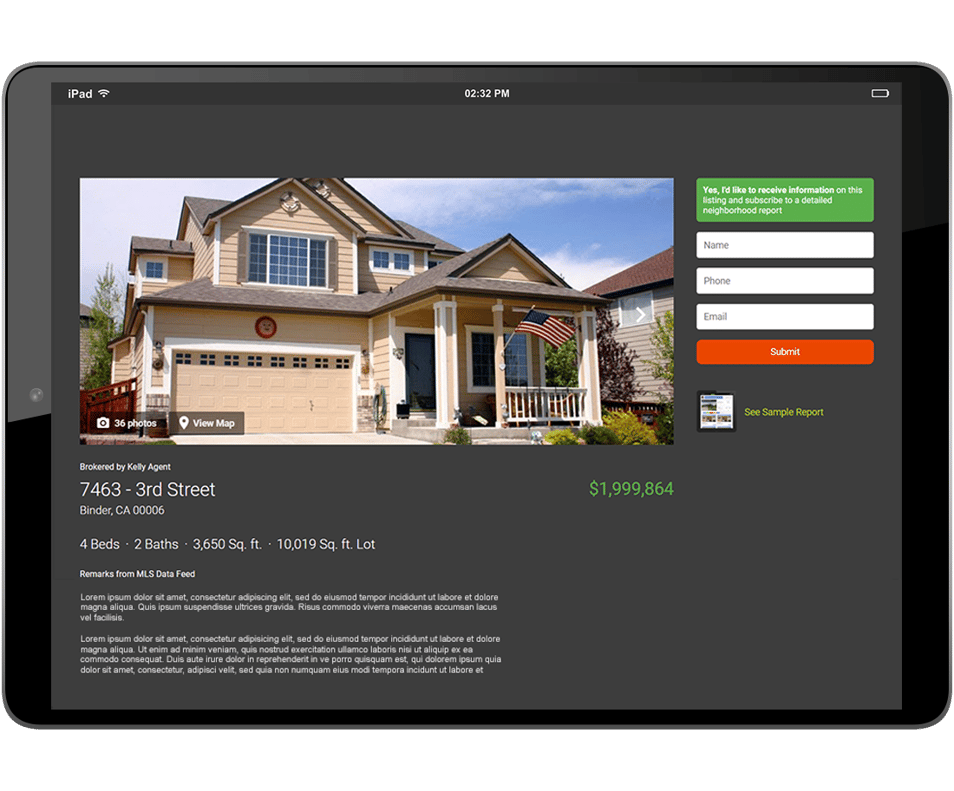 Generate real estate leads with open house landing pages