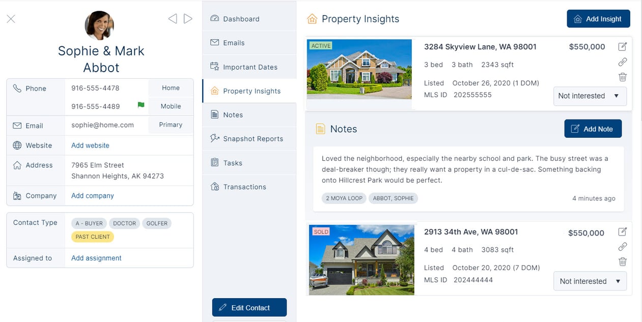 MLS-powered Property Insights for your buyers