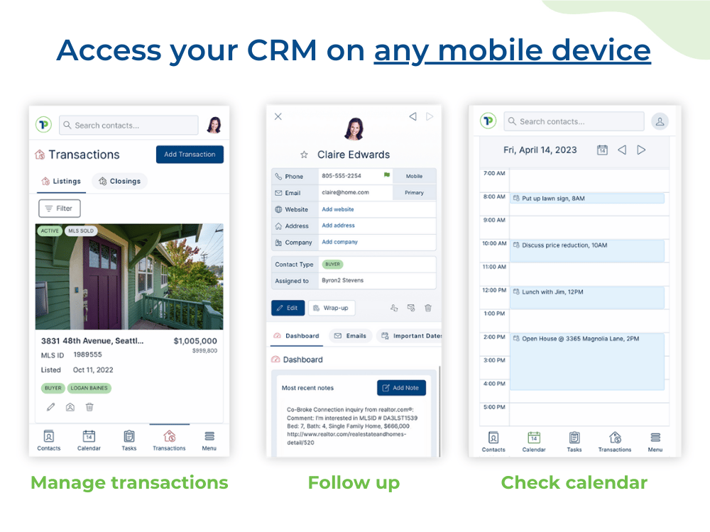 Access Top Producer CRM Anywhere, Anytime - Including Mobile