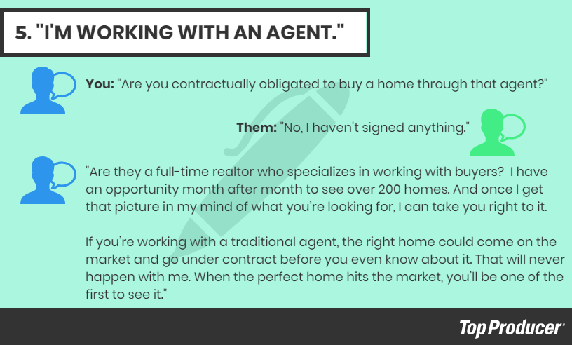 Script for I'm working with an agent