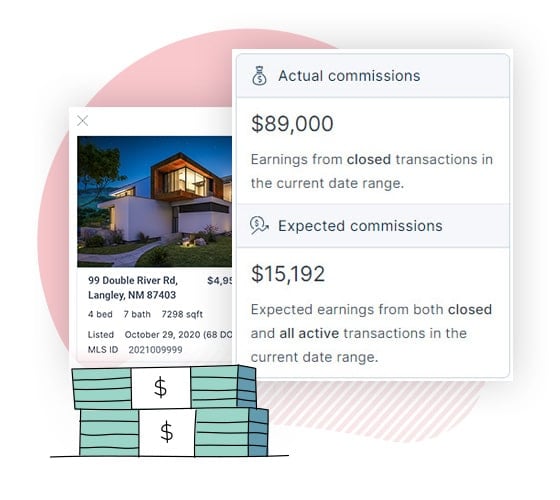 Track Projected and Earned Commissions