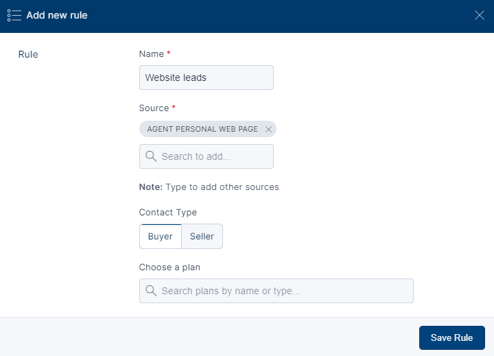 How to set up the Lead Response plan to automatically apply to incoming leads