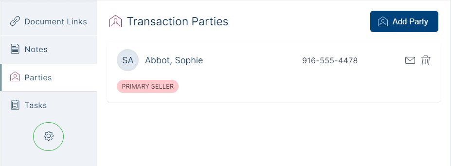 The new setting in the Transaction record to customize the tabs