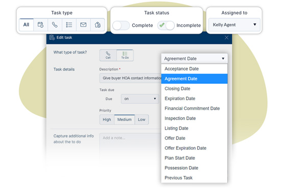 Start campaigns based on hundred of insights like contact type, last touch, email clicks, Property Insights or Social Insights. Once your ready to transact, you can import data directly from your MLS*, and apply a plan!